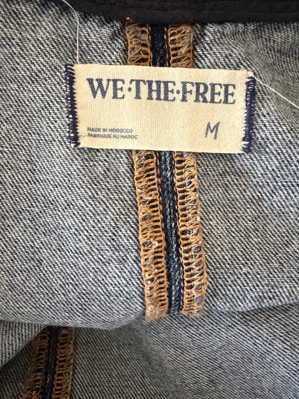 We The Free Relaxed Blue Denim Utility Jumpsuit - Picture 5 of 7